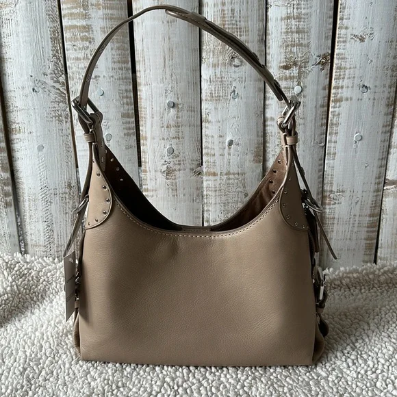 Coach Cargo Leather Shoulder Bag Purse Pebble New NWT - Picture 5 of 9